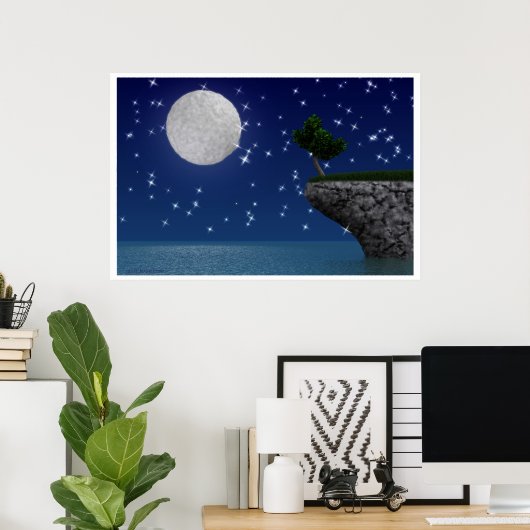 Moon Tree Poster (Thuiskantoor)