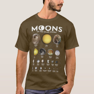 Moon van het zonnestelsel2 t-shirt