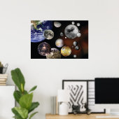 Moon van het zonnestelsel poster (Thuiskantoor)