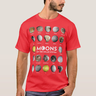 Moon van het zonnestelsel t-shirt