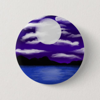 Moon vult nacht door Chrystal Suicide Ronde Button 5,7 Cm