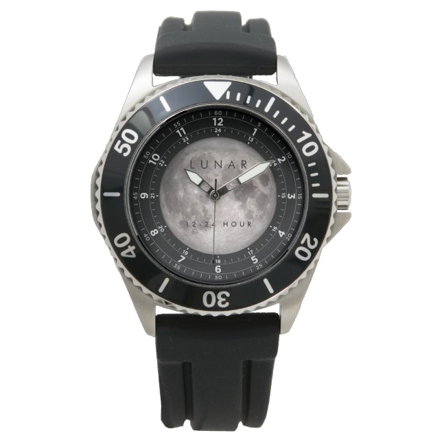 Moon Watch 24 uur Horloge (Voorkant)