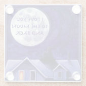 Moon Watch Art Glazen Onderzetter (Achterkant)