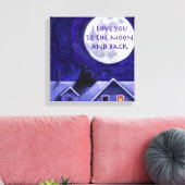 Moon Watch Canvas Afdruk (Insitu (Woonkamer))