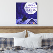 Moon Watch Canvas Afdruk (Insitu (Slaapkamer))