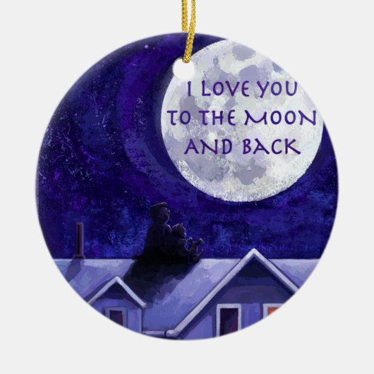 Moon Watch Keramisch Ornament (Voorkant)