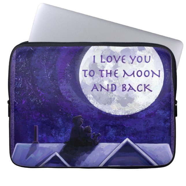 Moon Watch Laptop Sleeve (Voorkant)