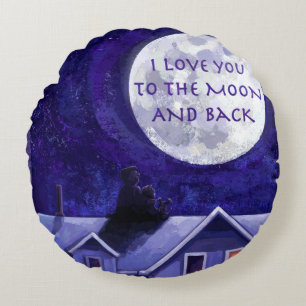 Moon Watch Rond Kussen