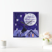 Moon Watch Vierkante Klok (Huis)