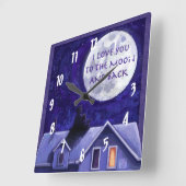 Moon Watch Vierkante Klok (Hoek)