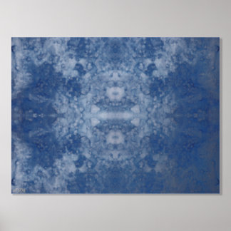 Moon Water II Zilveren Folie Print