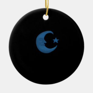 Moon Whimsigoth Keramisch Ornament