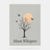Moon Whispers – Serene Night Birds Poster  (Voorkant)