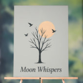 Moon Whispers – Serene Night Birds Poster (Neutraal)