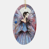 Moon Winter Fairy Fantasy Art Keramisch Ornament (Rechts)