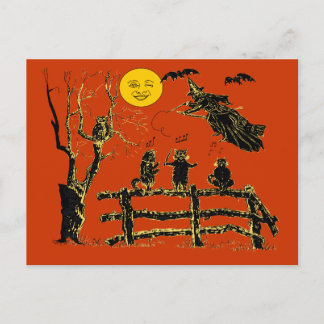 Moon Witch en Singing Cats Briefkaart