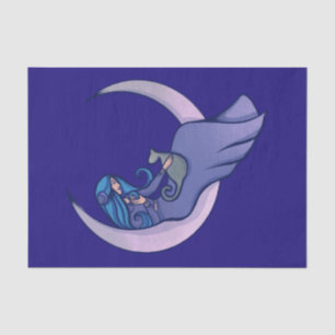 Moon Witch MoonChild Pagan Wicca Art Tissuepapier