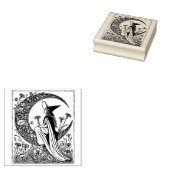 Moon Witch Rubberstempel (Gestempeld)