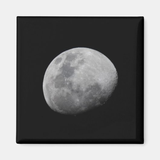 Moon with Black Sky | Zambia, South Luangwa Magneet (Voorkant)