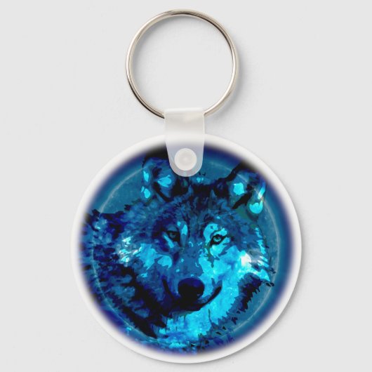 Moon Wolf Sleutelhanger (Voorkant)