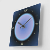 Moonachtig Afbeelding Roze/Mauve/Blue >Keukenklok Vierkante Klok (Hoek)