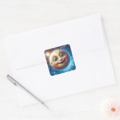 Moonage Smiles Vierkante Sticker (Envelop)