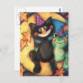 Moonbathing Party Briefkaart (Voorkant / Achterkant)