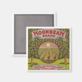 Moonbeam Brand | citrusetiket Magneet (Voorkant / Achterkant)