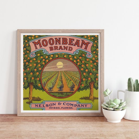 Moonbeam Brand |  citrusetiket Poster