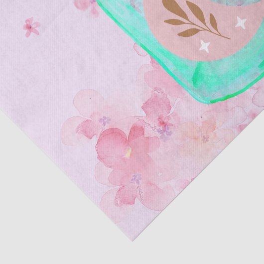 Moonbeam Mason Jar Decoupage Tissuepapier (Detail)