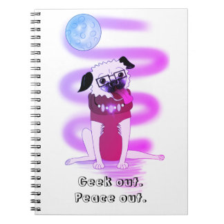 Moonbeam Pug: Spiraal Notebook Notitieboek