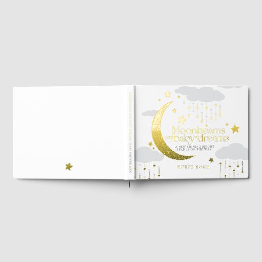 Moonbeams and baby dreams Foil Guestbook (Complet)