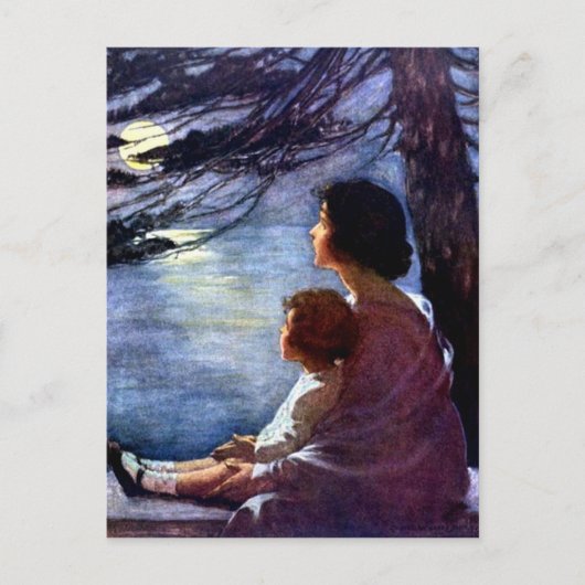 "Moonbeams" van Jessie Willcox Smith Briefkaart (Voorkant)