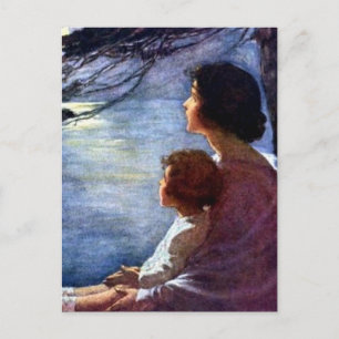 "Moonbeams" van Jessie Willcox Smith Briefkaart