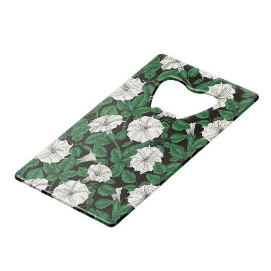 Moonbloemen 2 kredietkaart flessenopener (Voorkant Gekanteld)