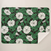 Moonbloemen 2 sherpa deken (Voorkant (horizontaal))