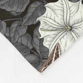 Moonbloemen en spinxmoden 2 fleece deken (Hoek)