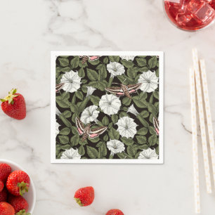 Moonbloemen en spionagemaanden servet