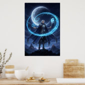 Moonbound Arcane Mage Poster Art (Cuisine)