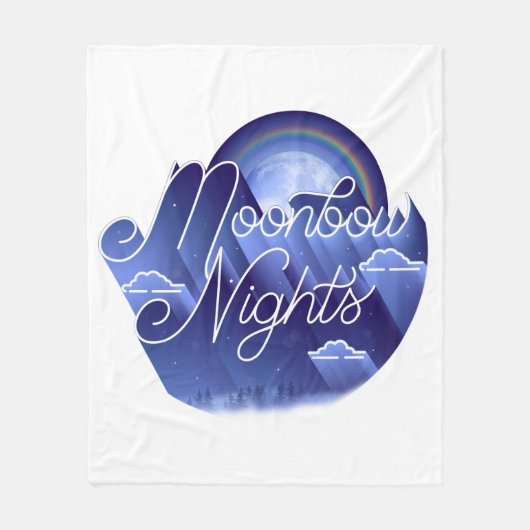 Moonbow Nights Fleece Blanket (medium) Deken (Voorkant)