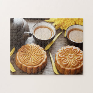 Mooncake en thee, Chinees midherfstfestival Legpuzzel