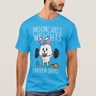 Mooncakes, gewichten en eiwitshakes, Funny Gym T-shirt