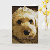 Mooncards, Cavapoo, princesse, carte de voeux (Fleur jaune)
