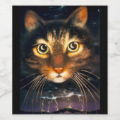 MoonCat Wijn Etiket (Enkel label)