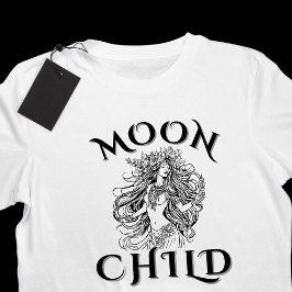 MoonChild Bloemen Kroon Goddelijk Vrouwelijk T-shirt