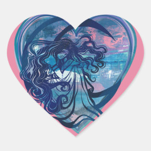MoonChild Goddess Hart Sticker