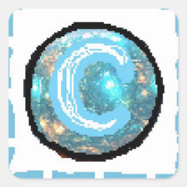 Moondag Vierkante Sticker