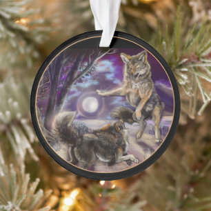 Moondancer Coyotes Ornament