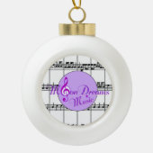 MoonDreams Music Ceramic Ornament (Bell) (Voorkant)