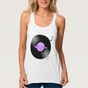 MoonDreams Music Record Paarse Racerback Tanktop